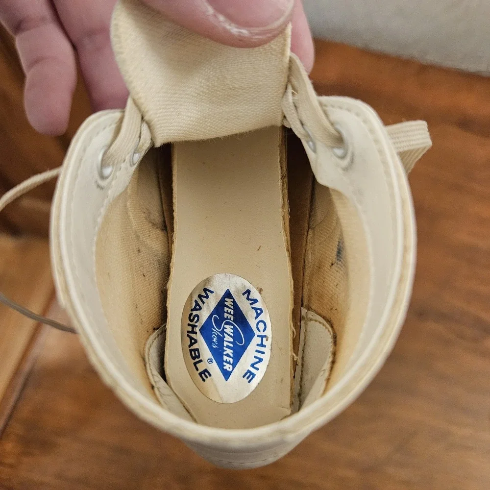Vintage Wee Walker Baby Shoes With Original Box And Insert‎ White Size 3?